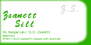 zsanett sill business card